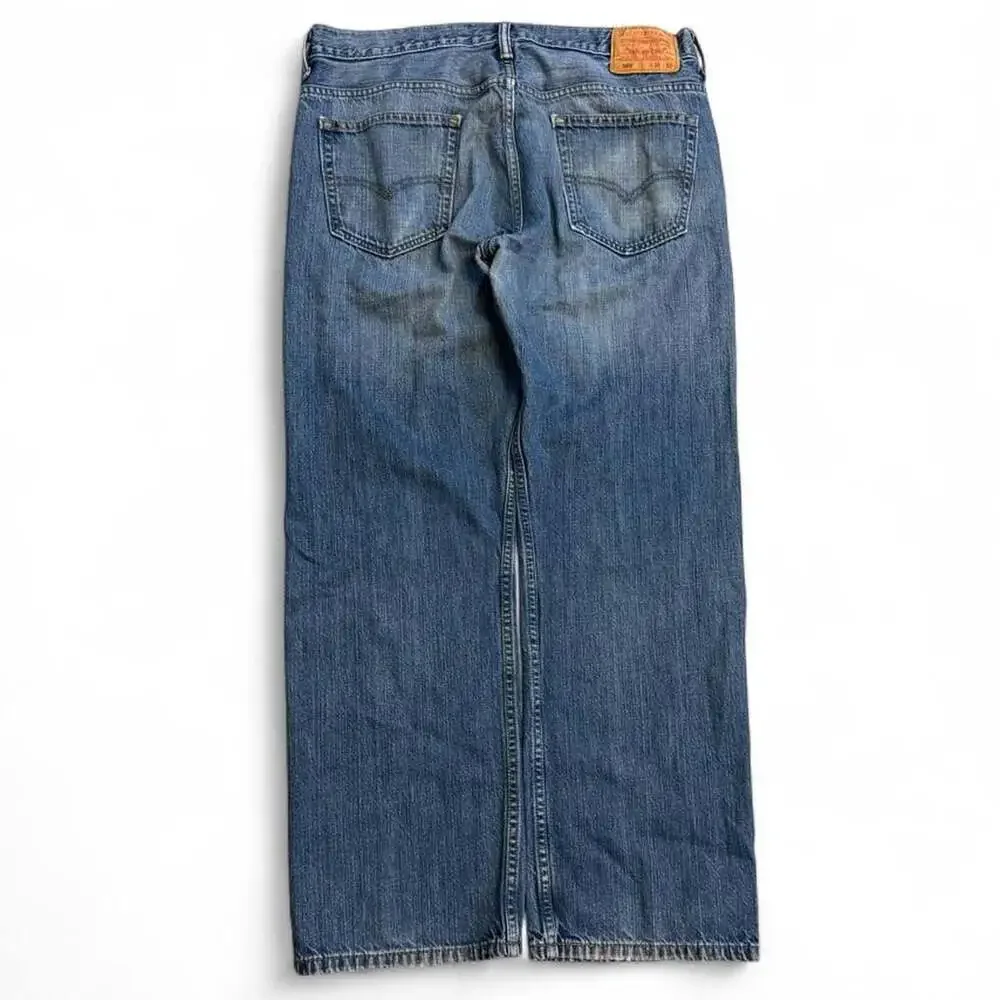 Levi's 569 Loose Straight Leg Medium Wash Denim Jeans 34x32